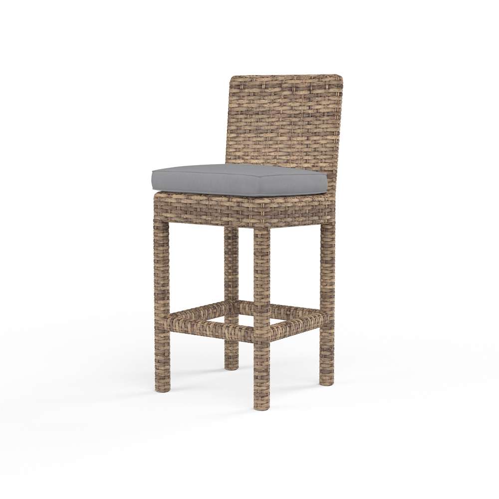 Sunset West - Havana Barstool in Canvas Granite w/ Self Welt - SW1701-7B-5402 veiw 1