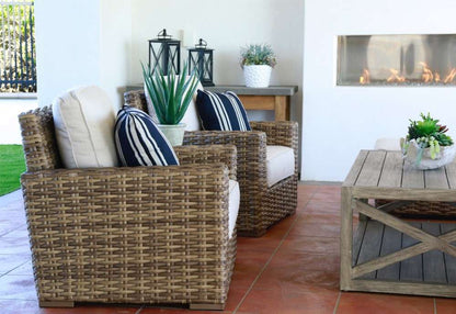 Sunset West - Havana Club Chair in Canvas Flax w/ Self Welt - SW1701-21-FLAX-STKIT veiw 4