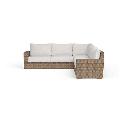Sunset West - Havana Sectional in Canvas Flax w/ Self Welt - SW1701-SEC-FLX-STKIT veiw 2