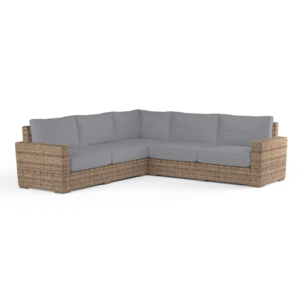 Sunset West - Havana Sectional in Canvas Granite w/ Self Welt - SW1701-SEC-5402 veiw 1