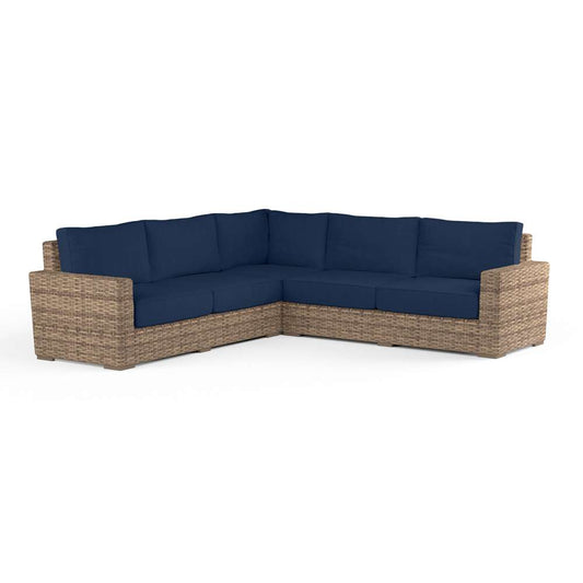 Sunset West - Havana Sectional in Spectrum Indigo w/ Self Welt - SW1701-SEC-48080 veiw 1