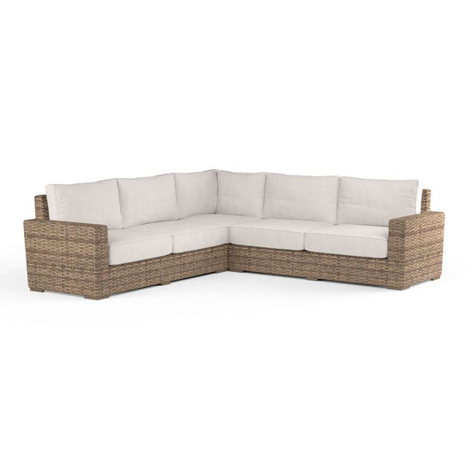 Sunset West - Havana Sectional in Canvas Natural w/ Self Welt - SW1701-SEC-5404 veiw 1