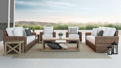 Sunset West - Havana Sofa in Canvas Flax w/ Self Welt - SW1701-23-FLAX-STKIT veiw 4