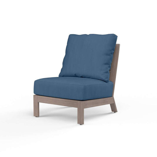 Sunset West - Laguna Armless Club in Spectrum Indigo, No Welt - SW3501-AC-48080 veiw 1