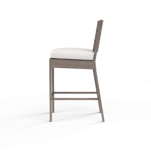 Sunset West - Laguna Barstool in Canvas Flax, No Welt - SW3501-7B-FLAX-STKIT veiw 2