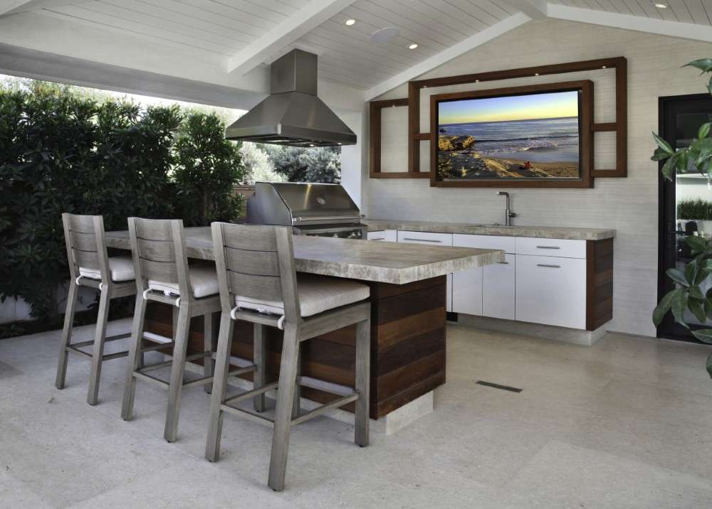 Sunset West - Laguna Barstool in Canvas Flax, No Welt - SW3501-7B-FLAX-STKIT veiw 4