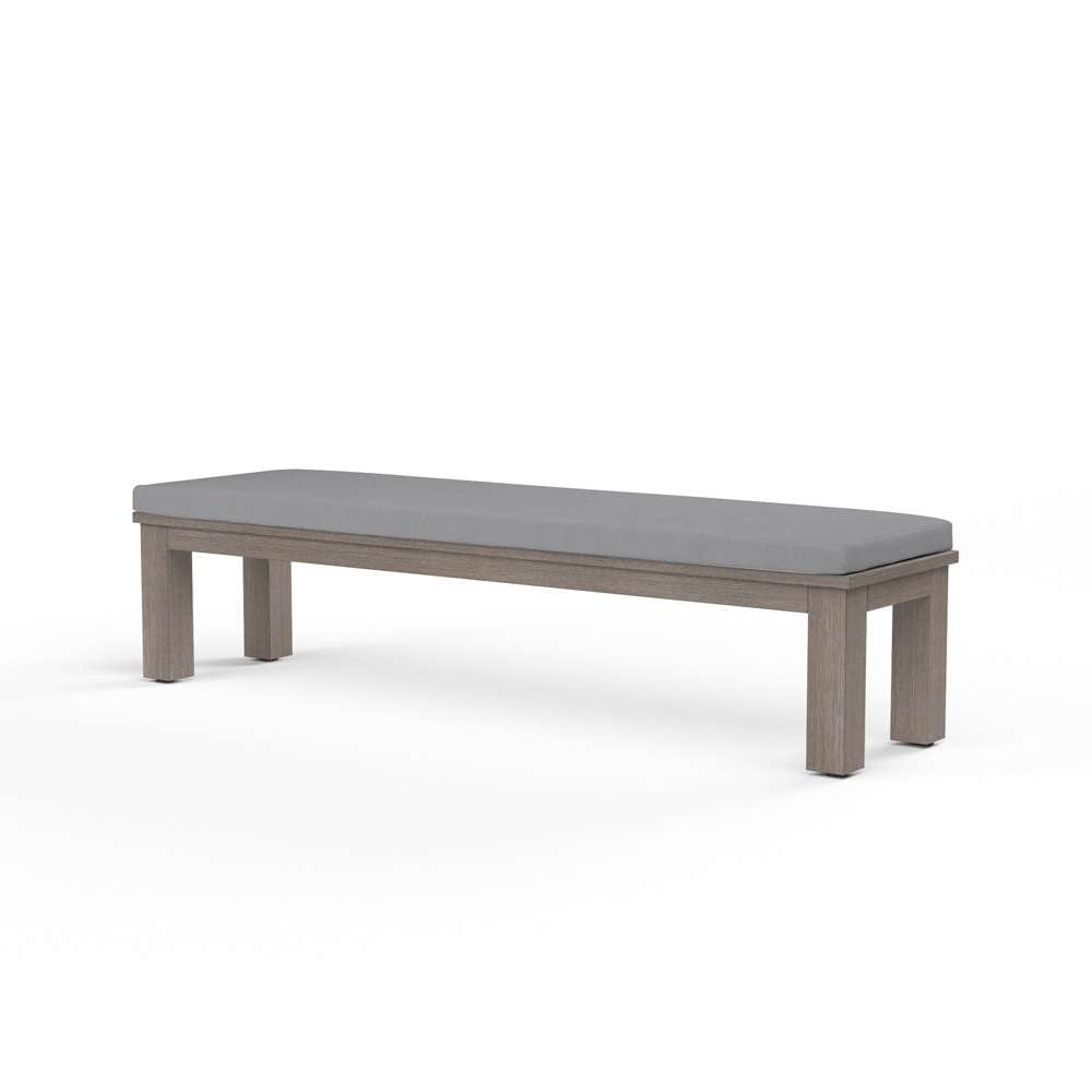 Sunset West - Laguna Dining Bench in Canvas Granite, No Welt - SW3501-BNCH-5402 veiw 1