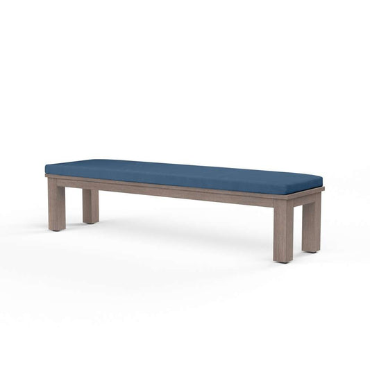 Sunset West - Laguna Dining Bench in Spectrum Indigo, No Welt - SW3501-BNCH-48080 veiw 1