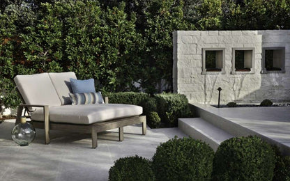 Sunset West - Laguna Double Chaise Lounge in Canvas Flax, No Welt - SW3501-99-FLAX-STKIT veiw 3