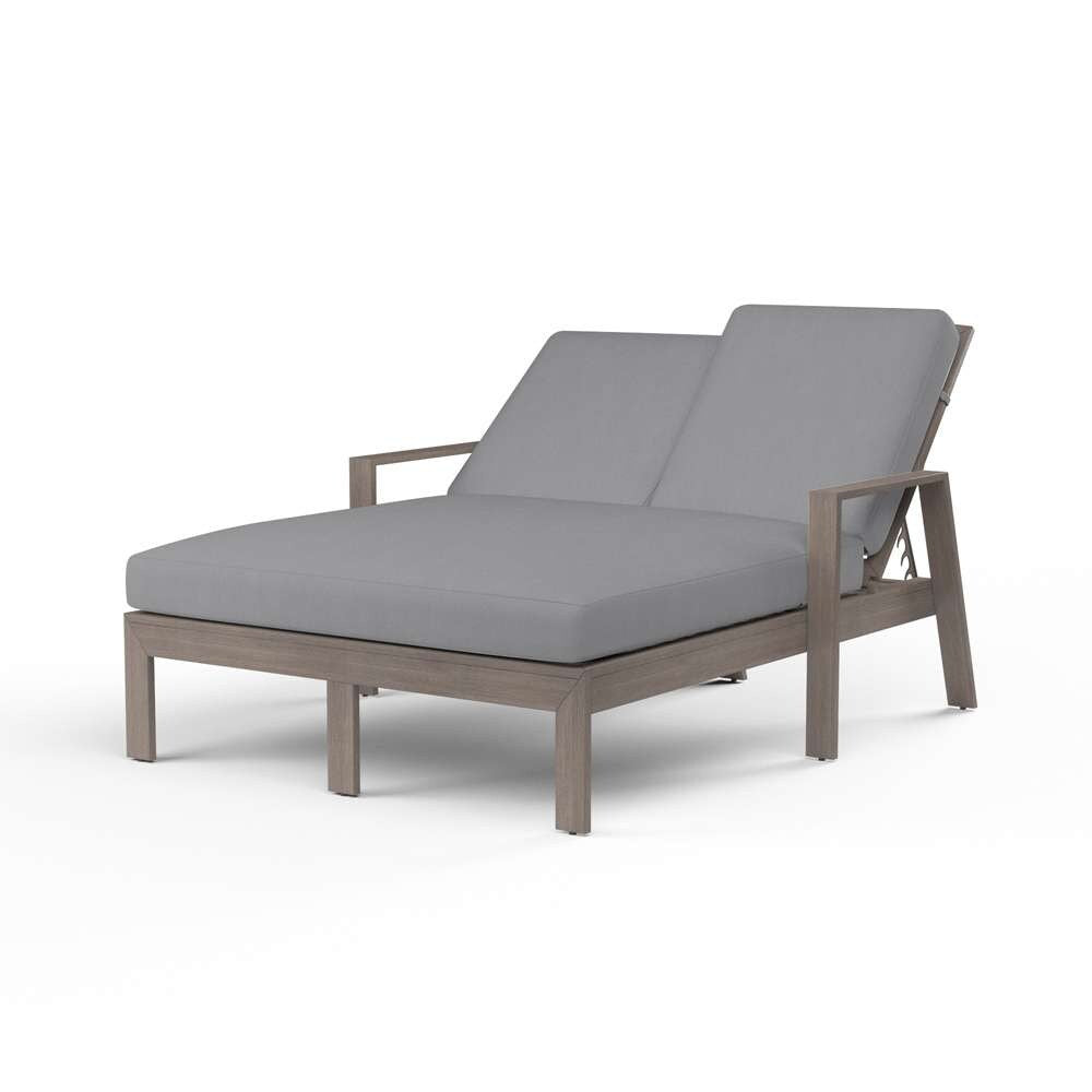 Sunset West - Laguna Double Chaise Lounge in Canvas Granite, No Welt - SW3501-99-5402 veiw 1