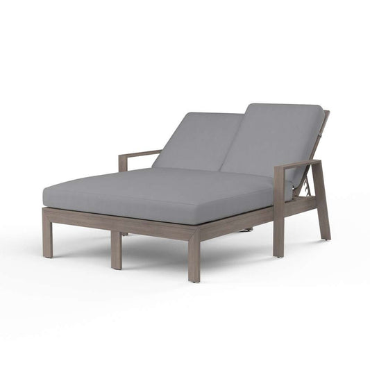 Sunset West - Laguna Double Chaise Lounge in Canvas Granite, No Welt - SW3501-99-5402 veiw 1