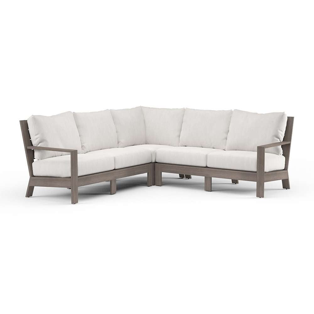 Sunset West - Laguna Sectional in Canvas Flax, No Welt - SW3501-SEC-FLX-STKIT veiw 1