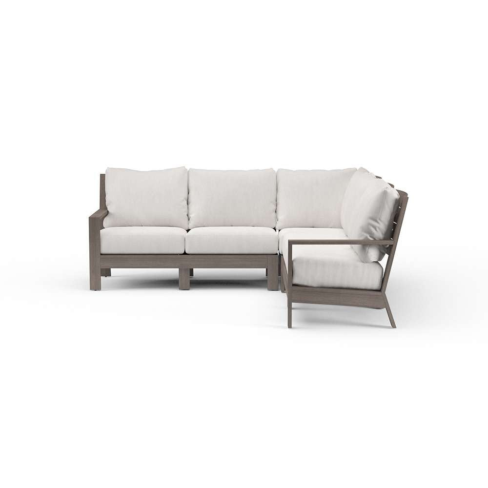 Sunset West - Laguna Sectional in Canvas Flax, No Welt - SW3501-SEC-FLX-STKIT veiw 2