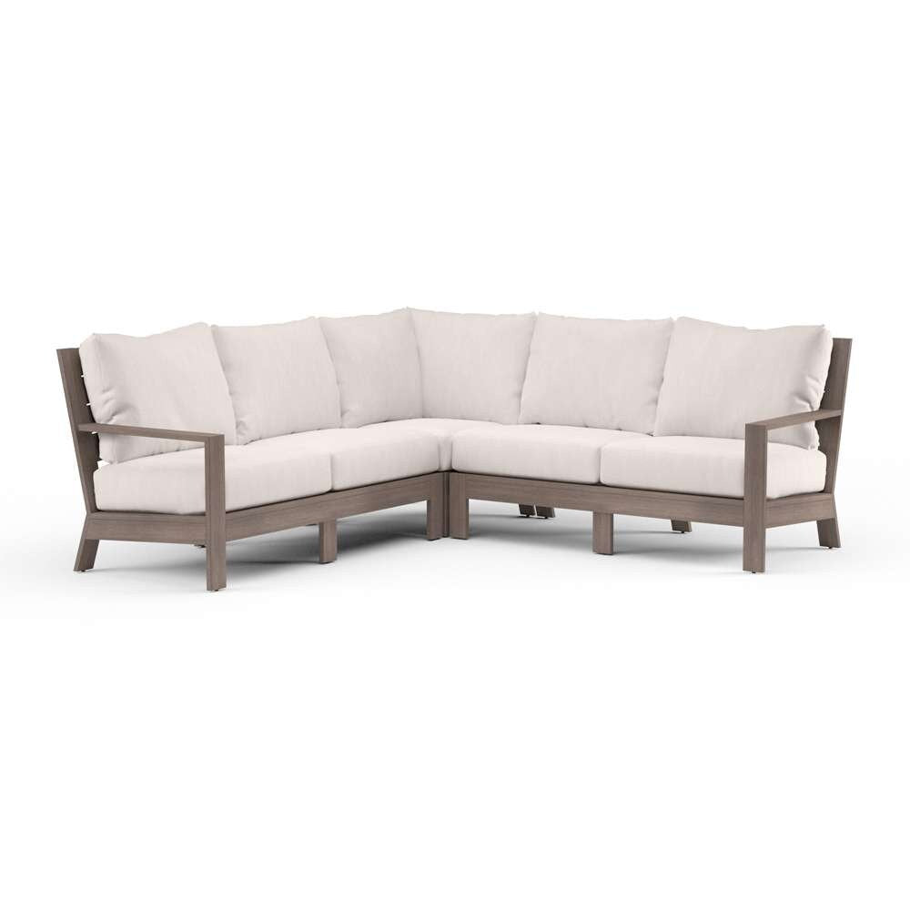 Sunset West - Laguna Sectional in Canvas Natural, No Welt - SW3501-SEC-5404 veiw 1