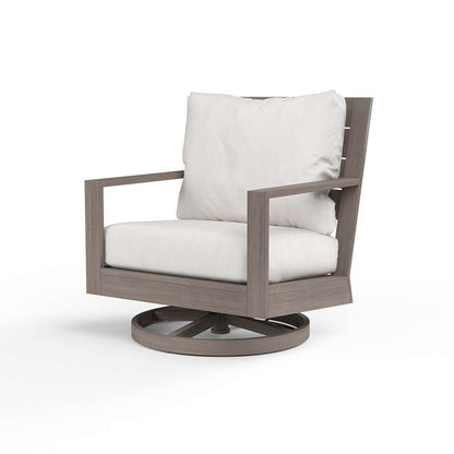 Sunset West - Laguna Swivel Club Rocker in Canvas Flax, No Welt - SW3501-21SR-FX-STKIT veiw 1