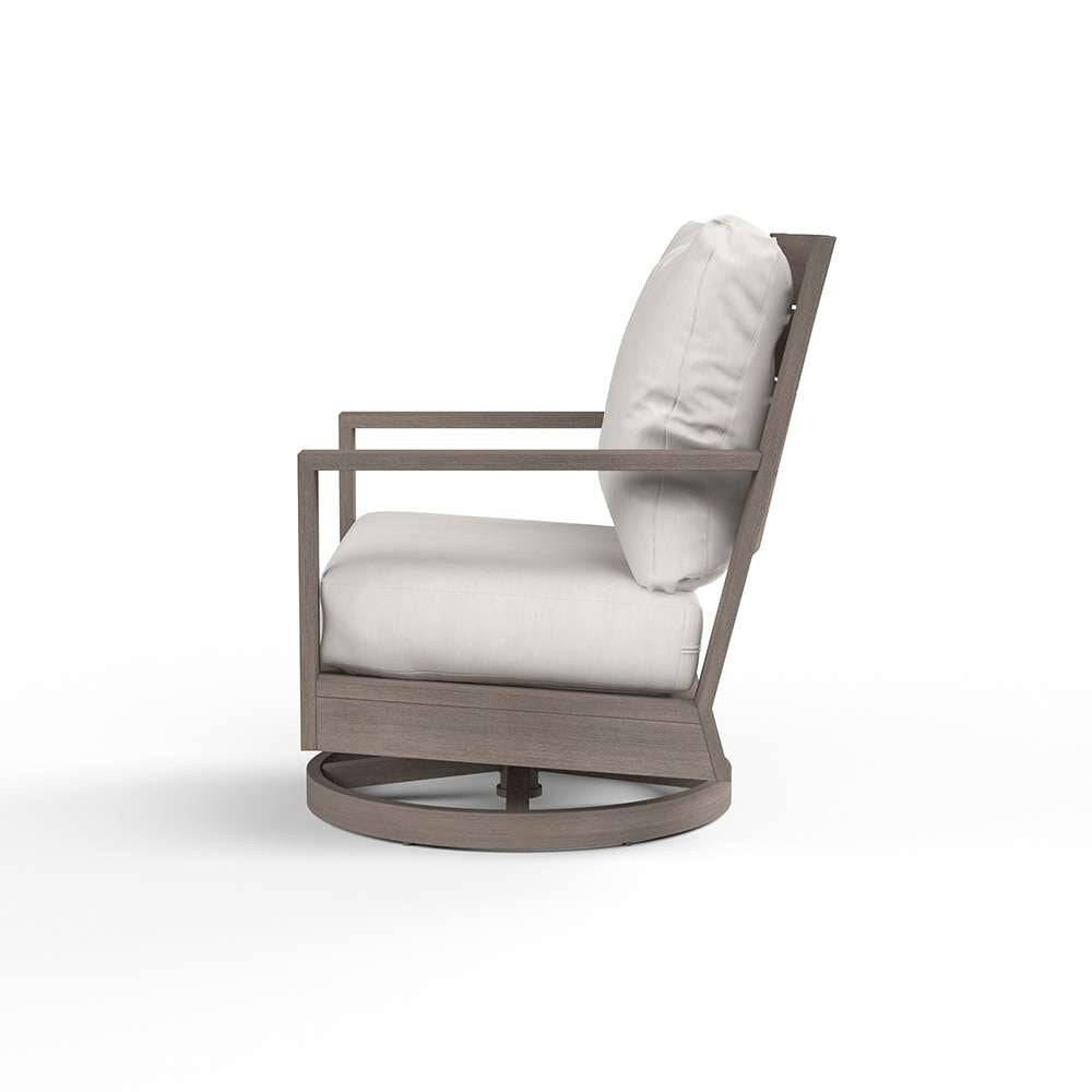 Sunset West - Laguna Swivel Club Rocker in Canvas Flax, No Welt - SW3501-21SR-FX-STKIT veiw 2