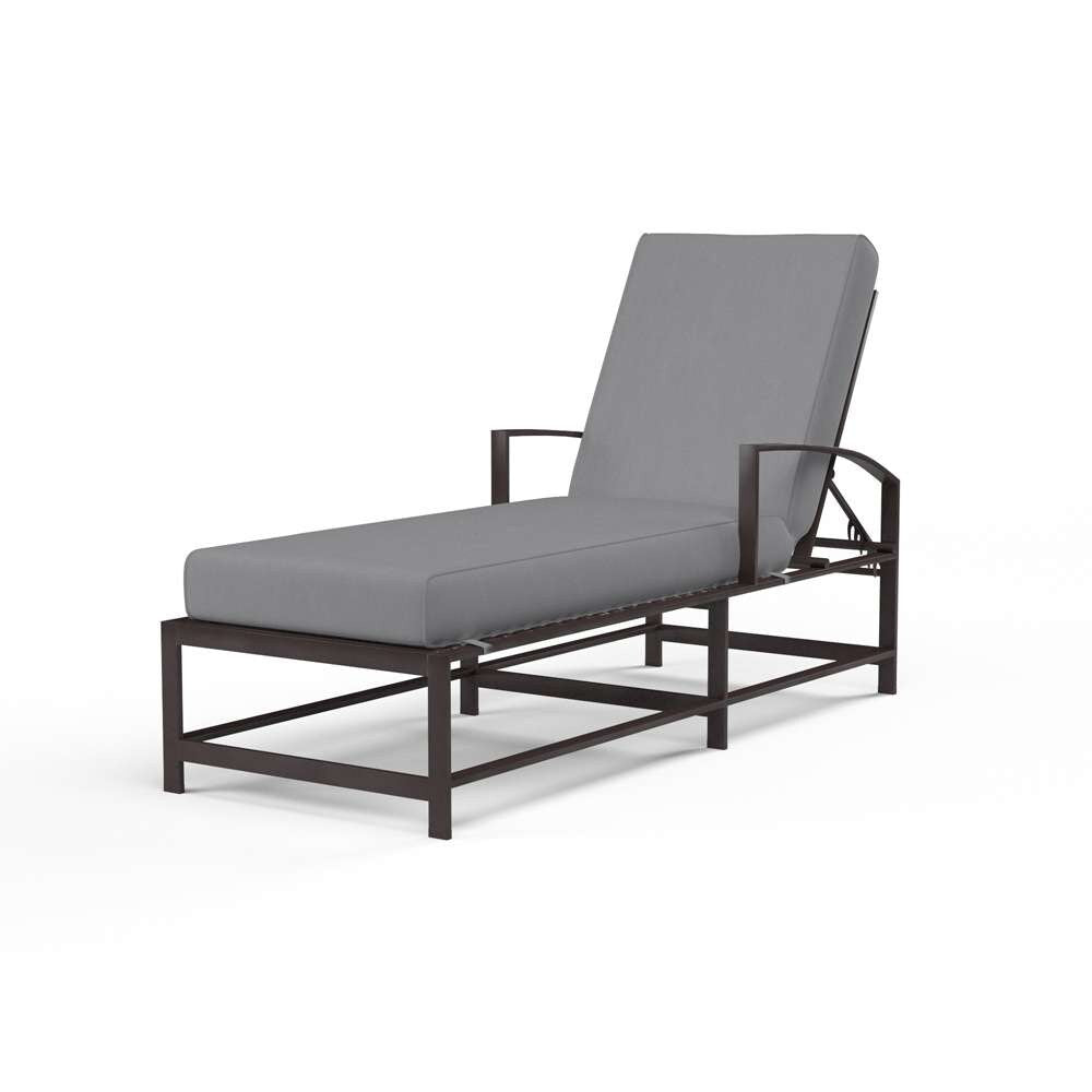 Sunset West - La Jolla Chaise in Canvas Granite w/ Self Welt - SW401-9-5402 veiw 1