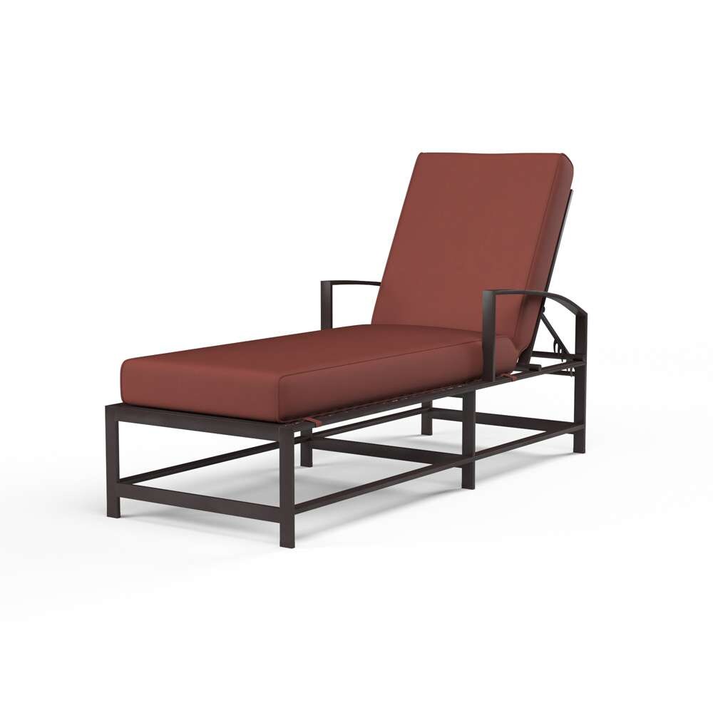 Sunset West - La Jolla Chaise in Canvas Henna w/ Self Welt - SW401-9-5407 veiw 1