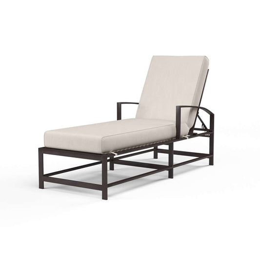 Sunset West - La Jolla Chaise in Canvas Natural w/ Self Welt - SW401-9-5404 veiw 1