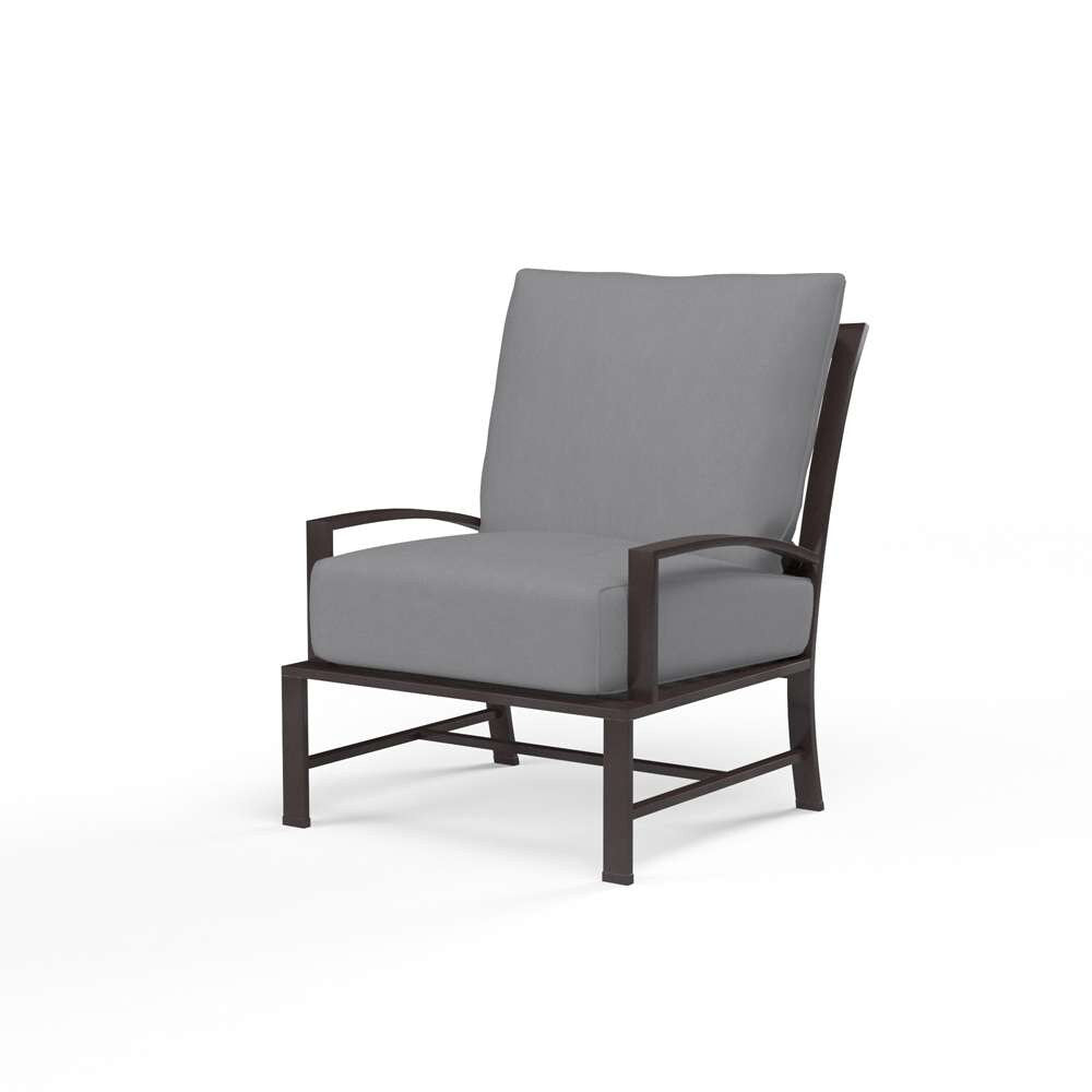 Sunset West - La Jolla Club Chair in Canvas Granite w/ Self Welt - SW401-21-5402 veiw 1