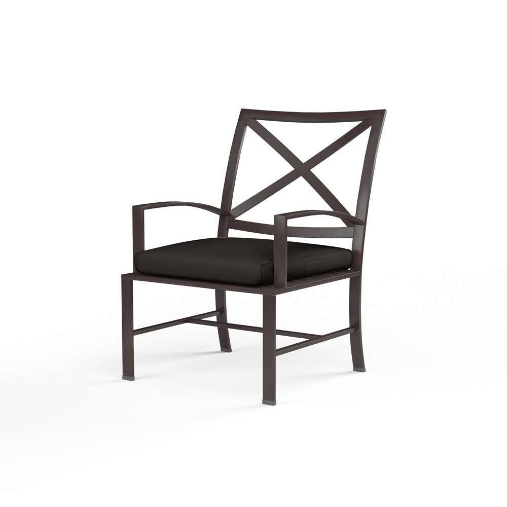 Sunset West - La Jolla Dining Chair in Spectrum Carbon w/ Self Welt - SW401-1-48085 veiw 1