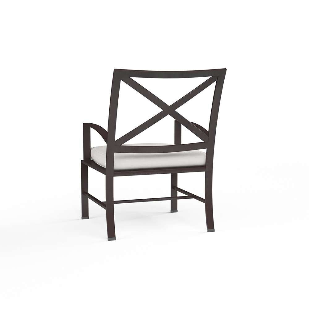 Sunset West - La Jolla Dining Chair in Canvas Flax w/ Self Welt - SW401-1-FLAX-STKIT veiw 2