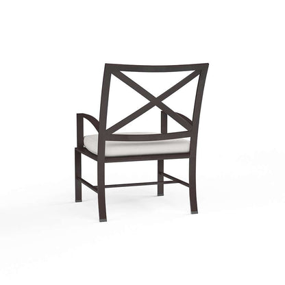 Sunset West - La Jolla Dining Chair in Canvas Flax w/ Self Welt - SW401-1-FLAX-STKIT veiw 2