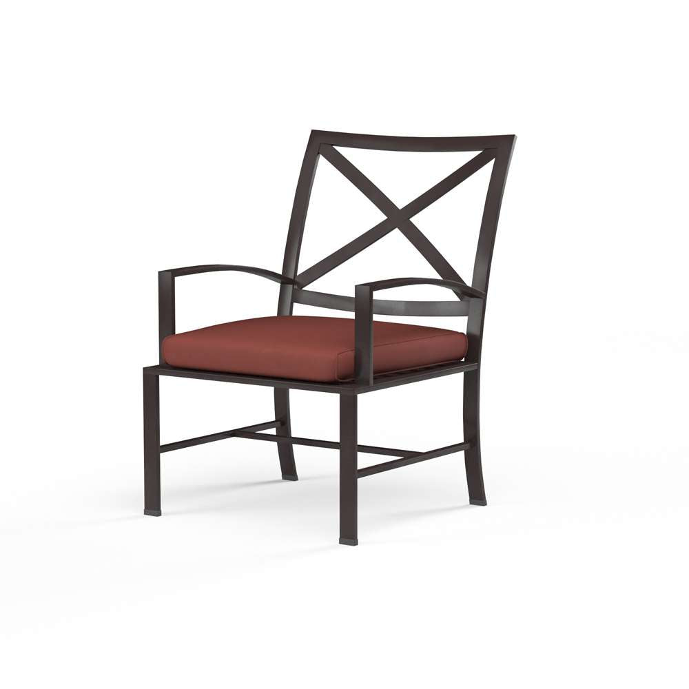 Sunset West - La Jolla Dining Chair in Canvas Henna w/ Self Welt - SW401-1-5407 veiw 1