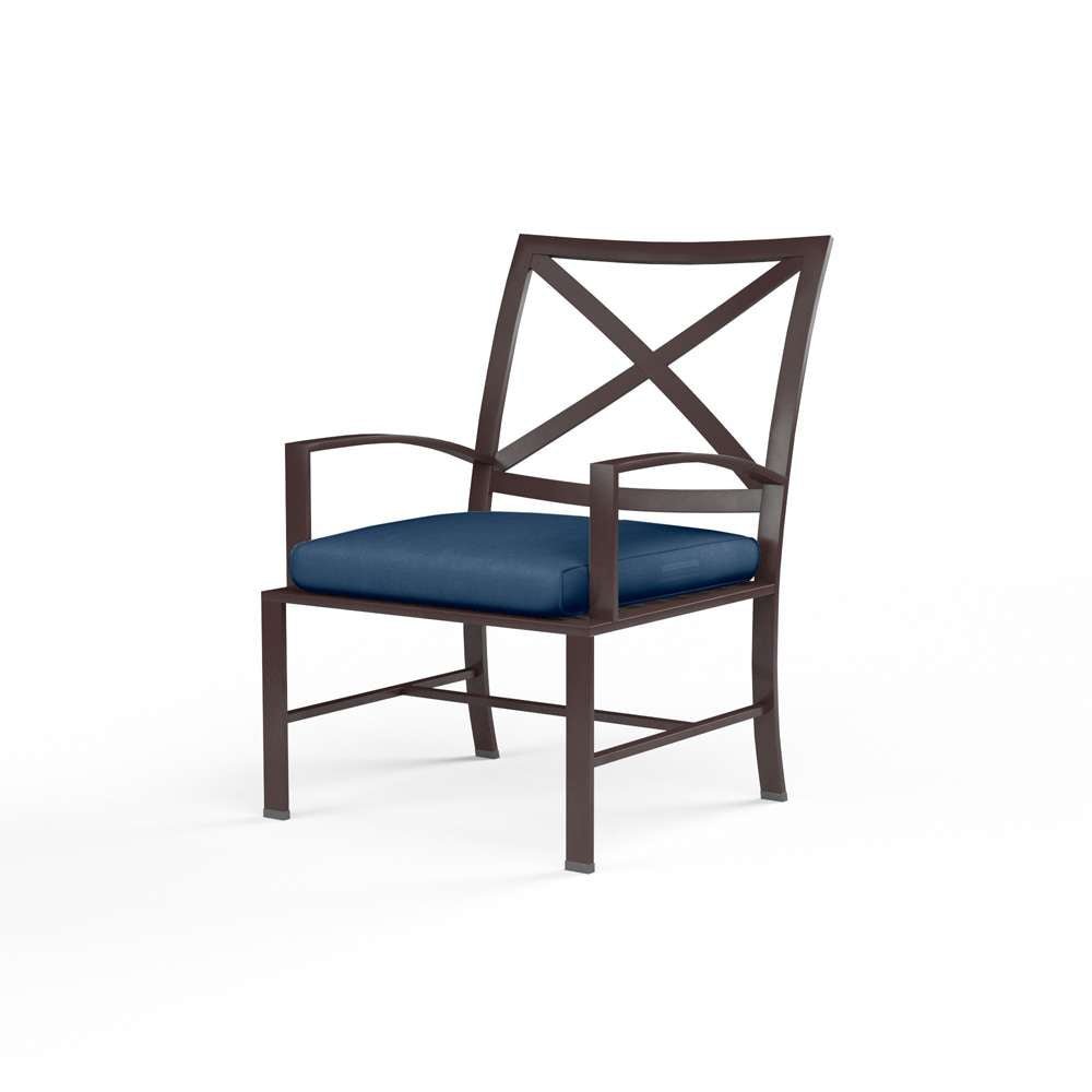 Sunset West - La Jolla Dining Chair in Spectrum Indigo w/ Self Welt - SW401-1-48080 veiw 1