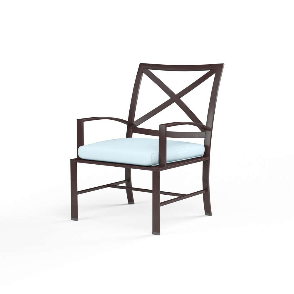 Sunset West - La Jolla Dining Chair in Canvas Skyline w/ Self Welt - SW401-1-14091 veiw 1