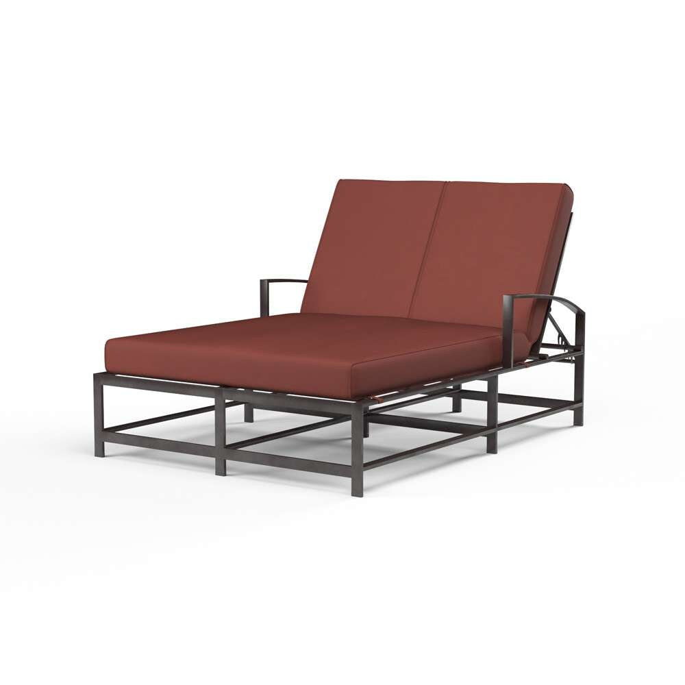 Sunset West - La Jolla Double Chaise in Canvas Henna w/ Self Welt - SW401-99-5407 veiw 1