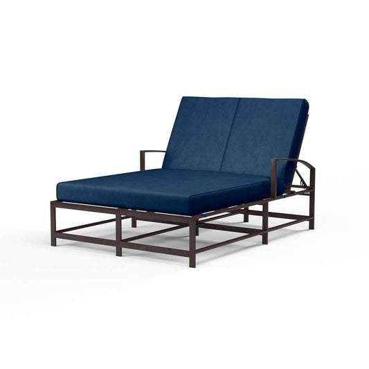 Sunset West - La Jolla Double Chaise in Spectrum Indigo w/ Self Welt - SW401-99-48080 veiw 1