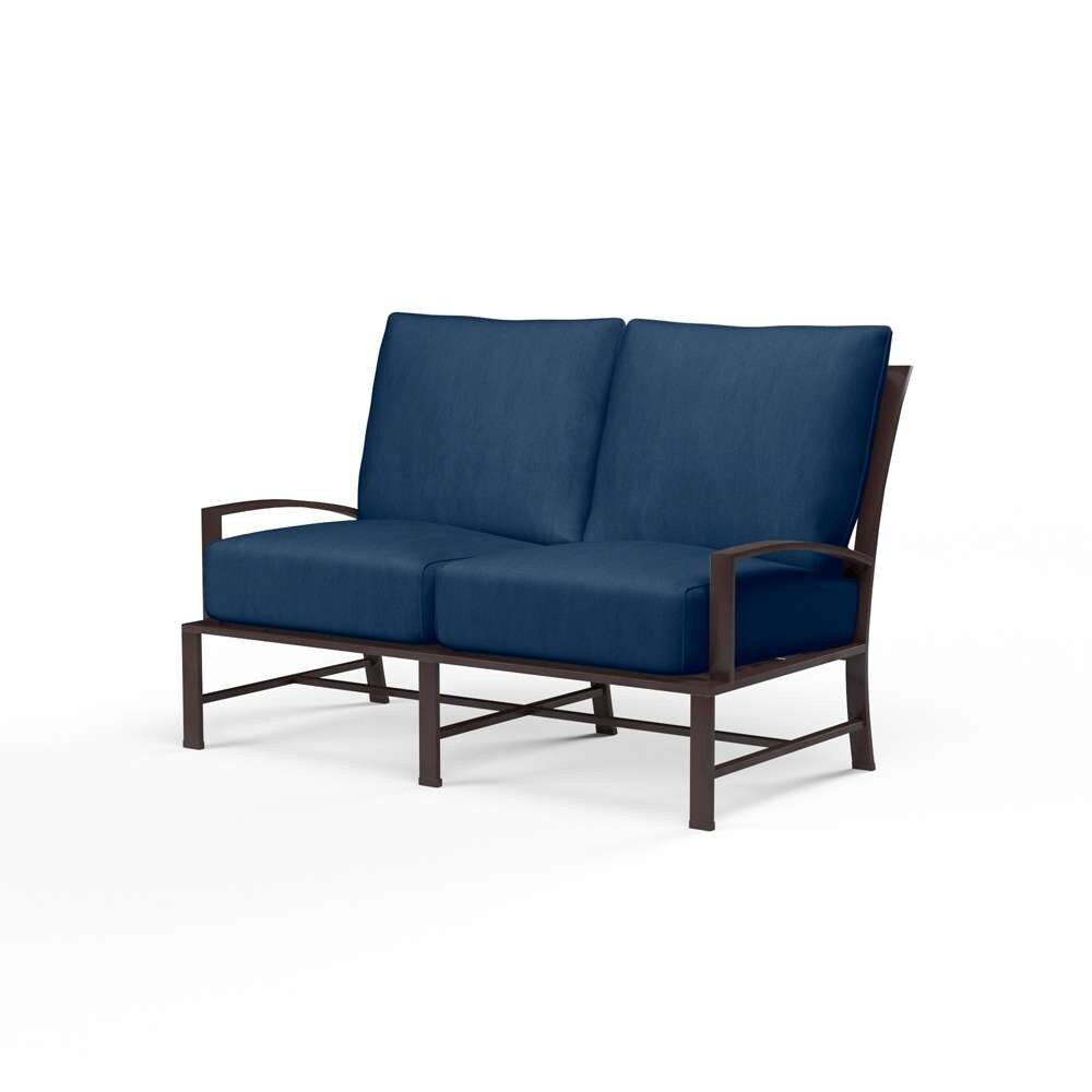 Sunset West - La Jolla Loveseat in Spectrum Indigo w/ Self Welt - SW401-22-48080 veiw 1