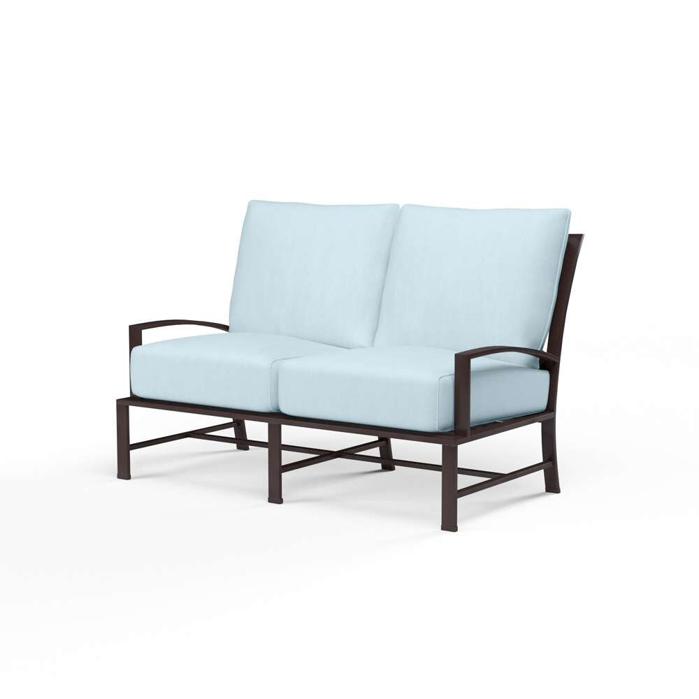 Sunset West - La Jolla Loveseat in Canvas Skyline w/ Self Welt - SW401-22-14091 veiw 1