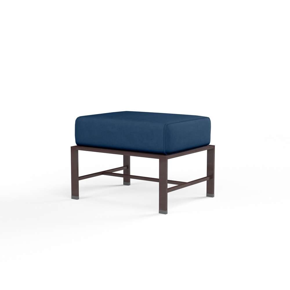 Sunset West - La Jolla Ottoman in Spectrum Indigo w/ Self Welt - SW401-OTT-48080 veiw 1