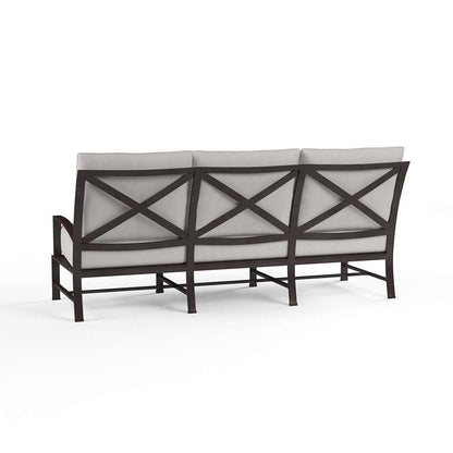 Sunset West - La Jolla Sofa in Canvas Flax w/ Self Welt - SW401-23-FLAX-STKIT veiw 2