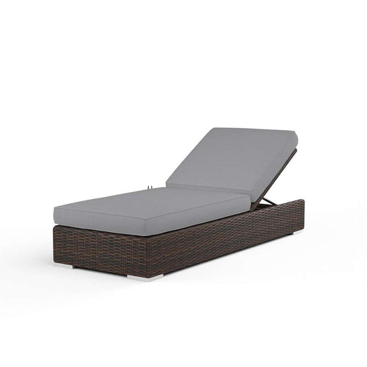 Sunset West - Montecito Adjustable Chaise in Canvas Granite w/ Self Welt - SW2501-9-5402 veiw 1