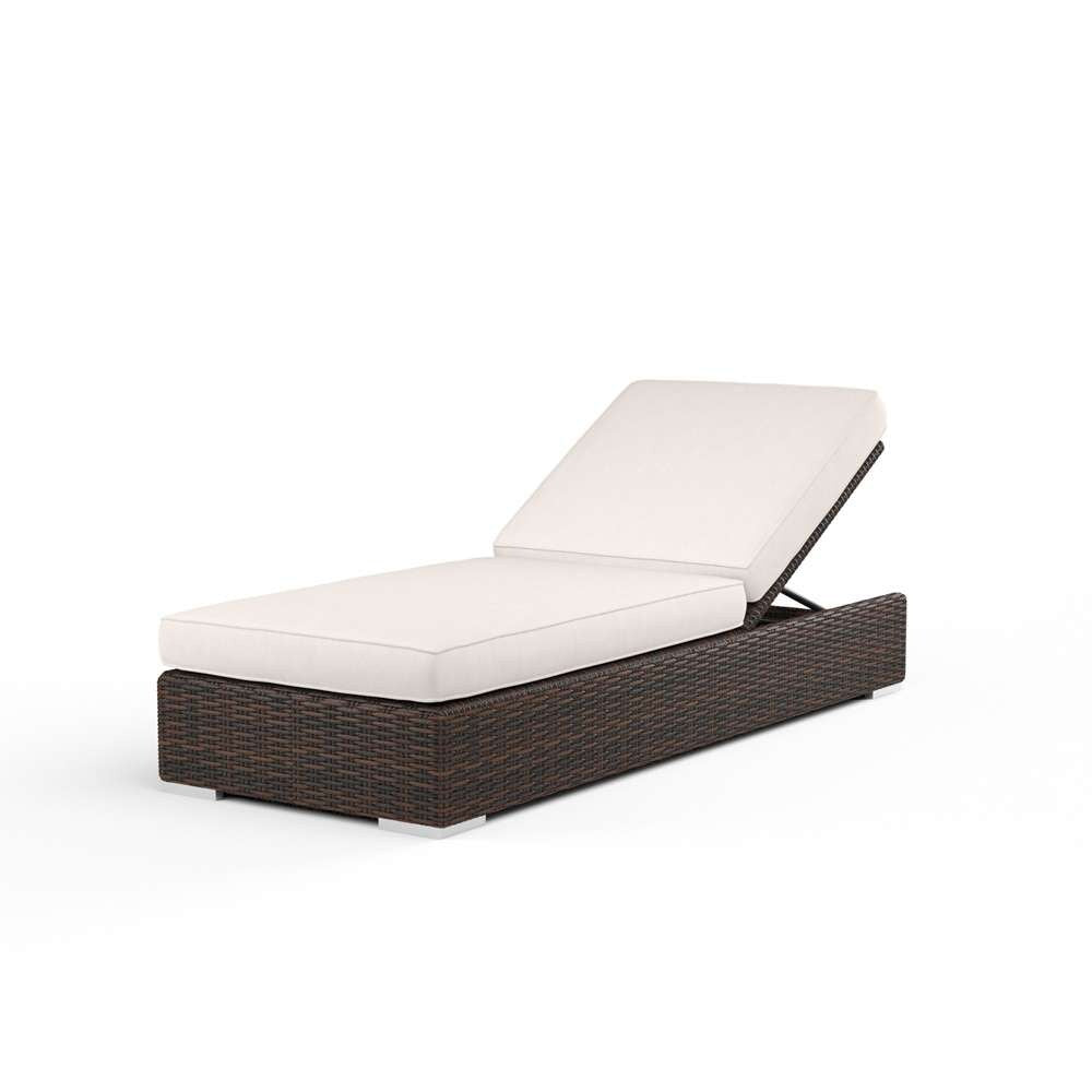 Sunset West - Montecito Adjustable Chaise in Canvas Natural w/ Self Welt - SW2501-9-5404 veiw 1