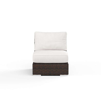 Sunset West - Montecito Armless Club Chair in Canvas Flax w/ Self Welt - SW2501-AC-FLAX-STKIT veiw 3