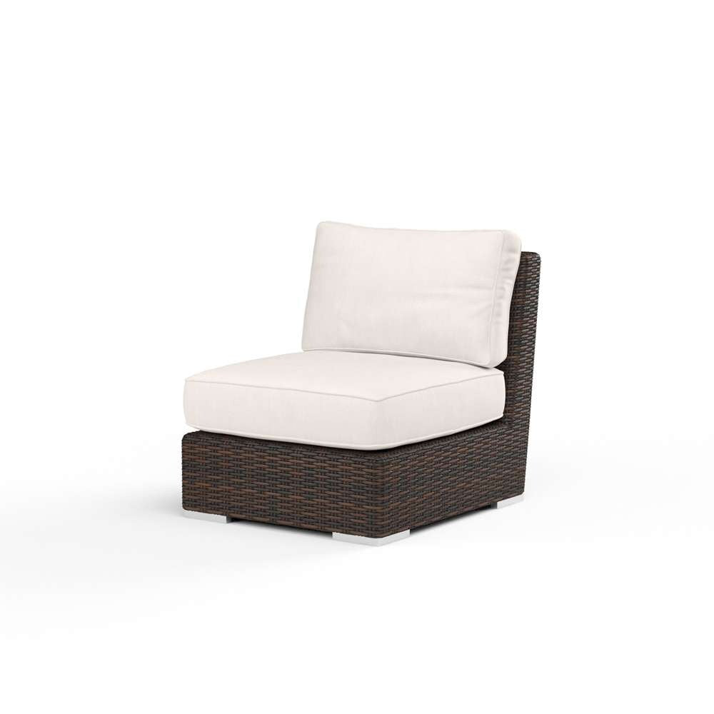 Sunset West - Montecito Armless Club Chair in Canvas Natural w/ Self Welt - SW2501-AC-5404 veiw 1
