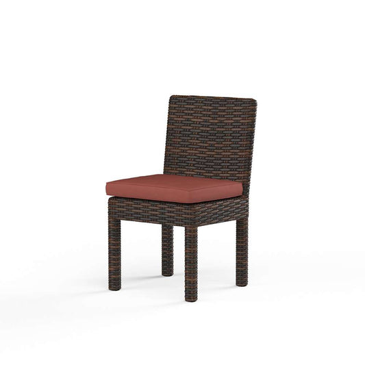 Sunset West - Montecito Armless Dining Chair in Canvas Henna w/ Self Welt - SW2501-1A-5407 veiw 1
