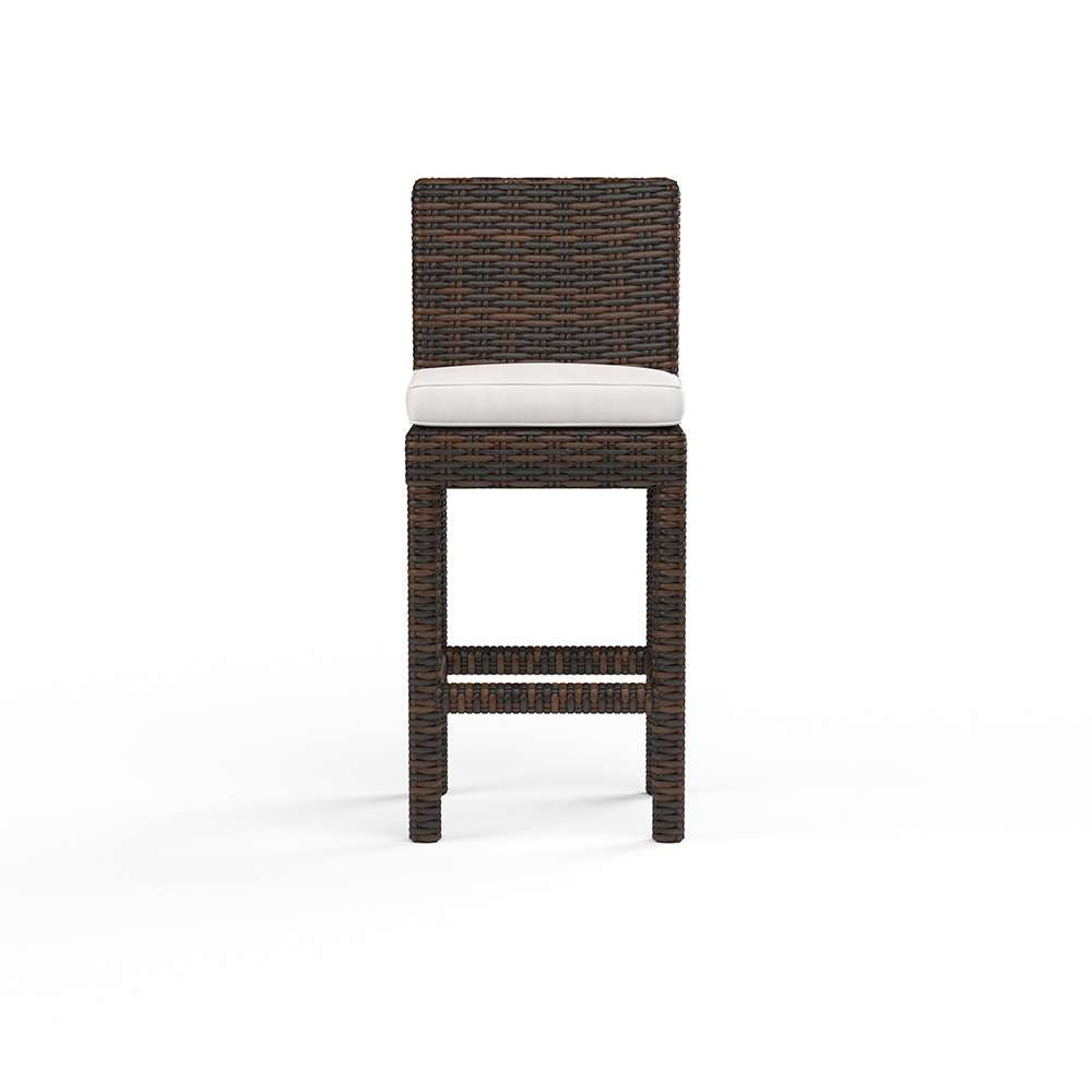 Sunset West - Montecito Barstool in Canvas Flax w/ Self Welt - SW2501-7B-FLAX-STKIT veiw 3