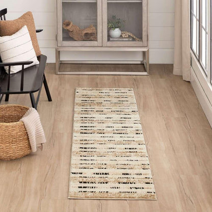 Karastan - Traverse by Bobby Berk Lanes Tan 2 x 8 Area Rug - R1128-654-024096-IB veiw 5