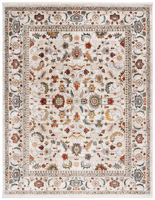 Lauren Ralph Lauren - 1107 Rug - 7-9in x 9-6inRECTANGLE - Ivory / Rust veiw 1