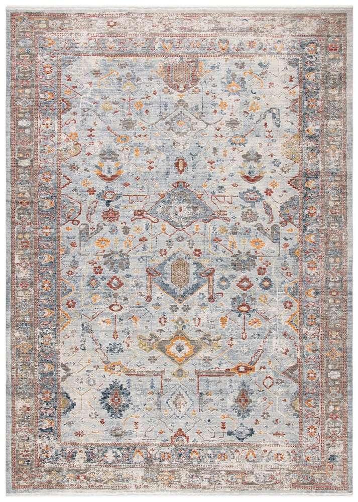 Lauren Ralph Lauren - Zahra Rug - 5-1in X 7-6in - Light Grey / Rust veiw 1