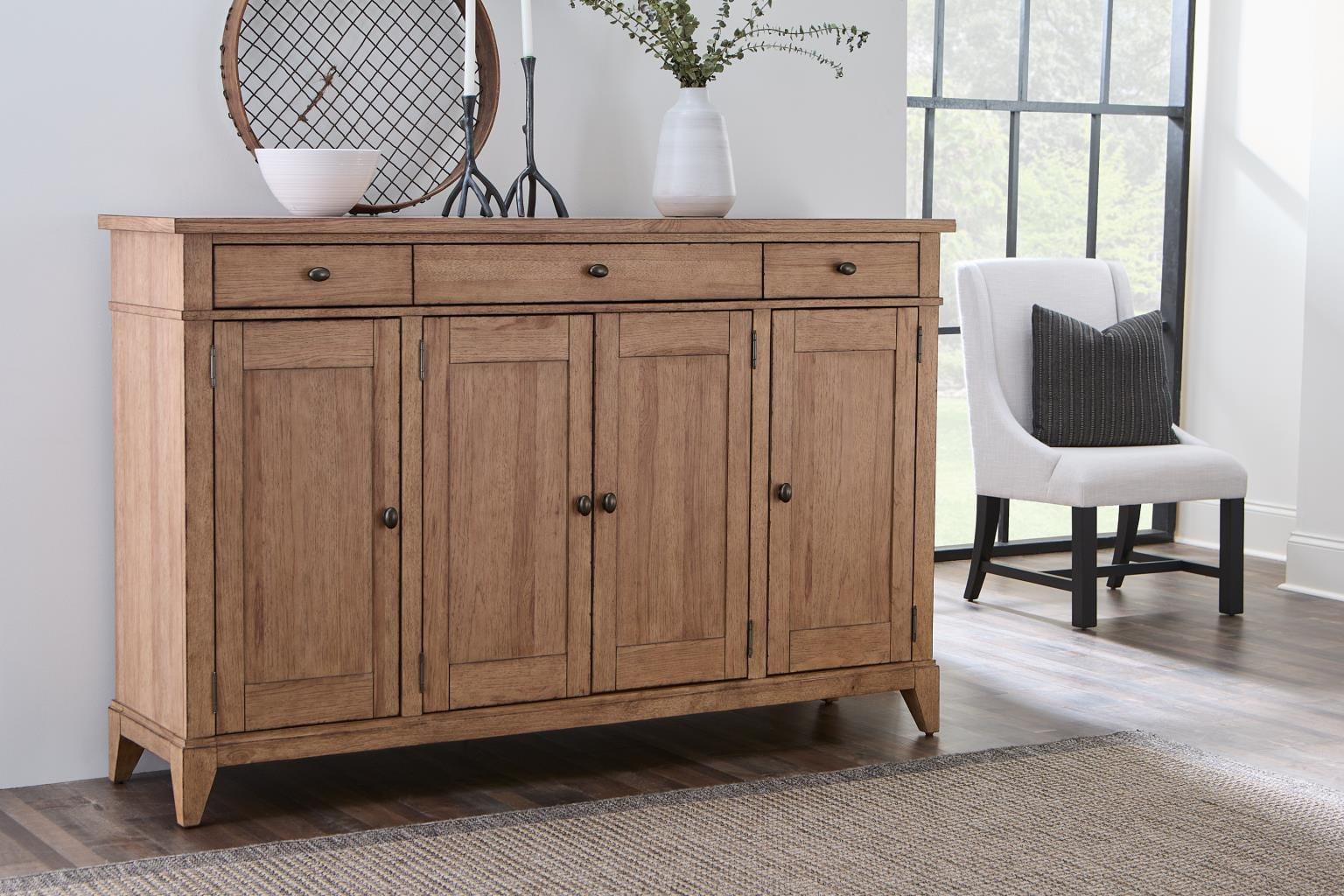 Legacy Classic Furniture - Trisha Yearwood Todays Traditions Credenza in Natural Hickory - TY656-895 view 4