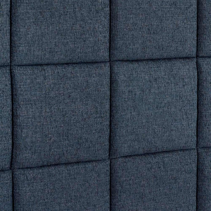 Legends Furniture - Bridgevine Home Queen Size Tall Blue Denim Square Headboard Upholstered Platform Bed - ZBRD-7000QN veiw 3