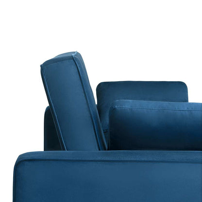 Serta by Lifestyle Solutions - Gentry Full Convertible Loveseat, Navy Blue - SA-AGS-FS2-NVY veiw 11