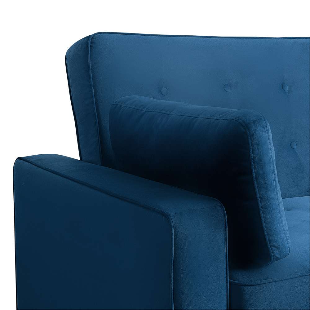 Serta by Lifestyle Solutions - Gentry Full Convertible Loveseat, Navy Blue - SA-AGS-FS2-NVY veiw 13