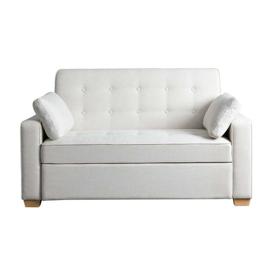 Serta by Lifestyle Solutions - Gentry Full Convertible Loveseat, Oyster - SA-AGS-FS2-OYS veiw 1